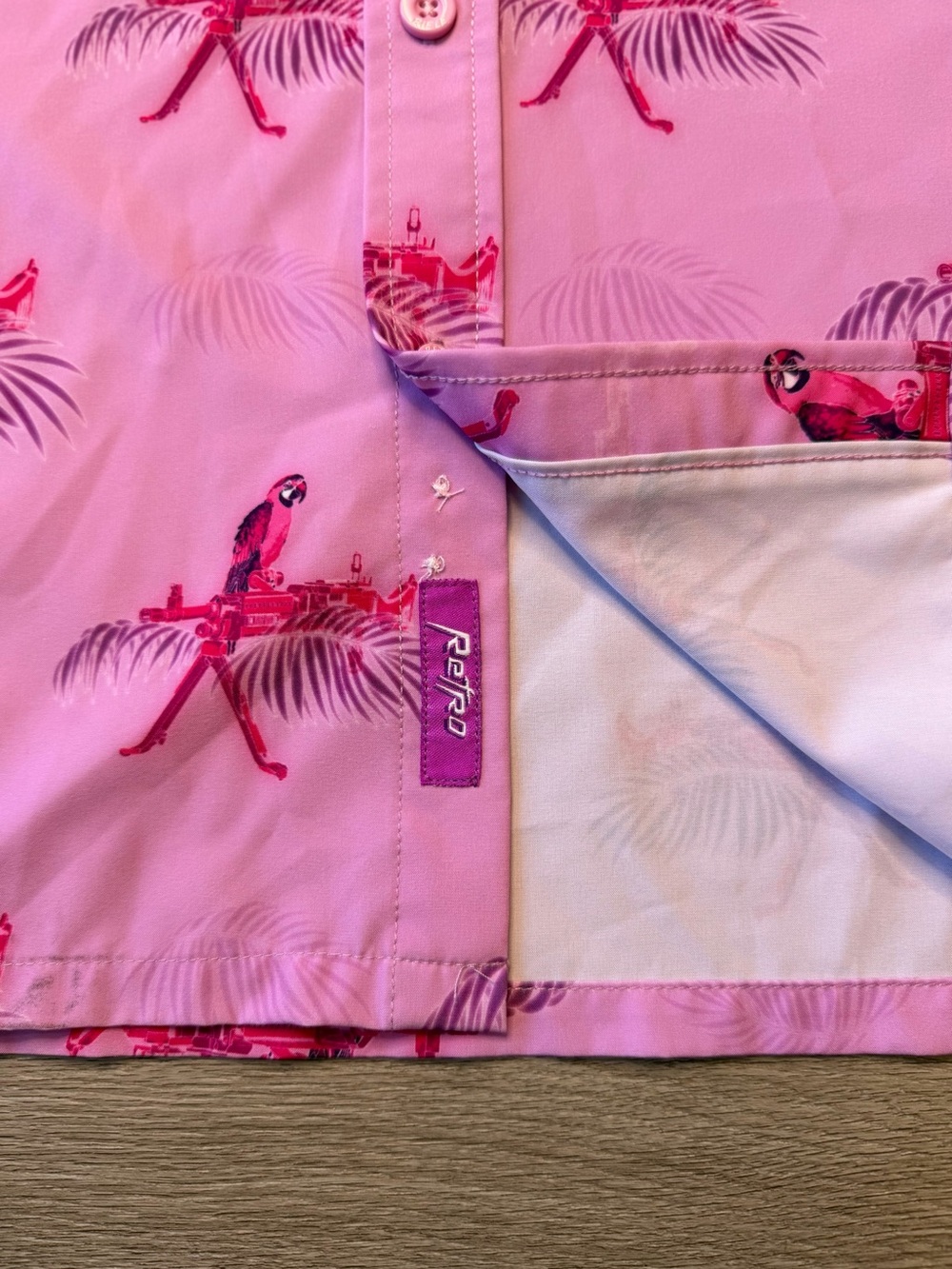 Retro Rifle Saws & Macaws Button Up - Picture 2 of 7